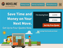 Tablet Screenshot of moveline.com